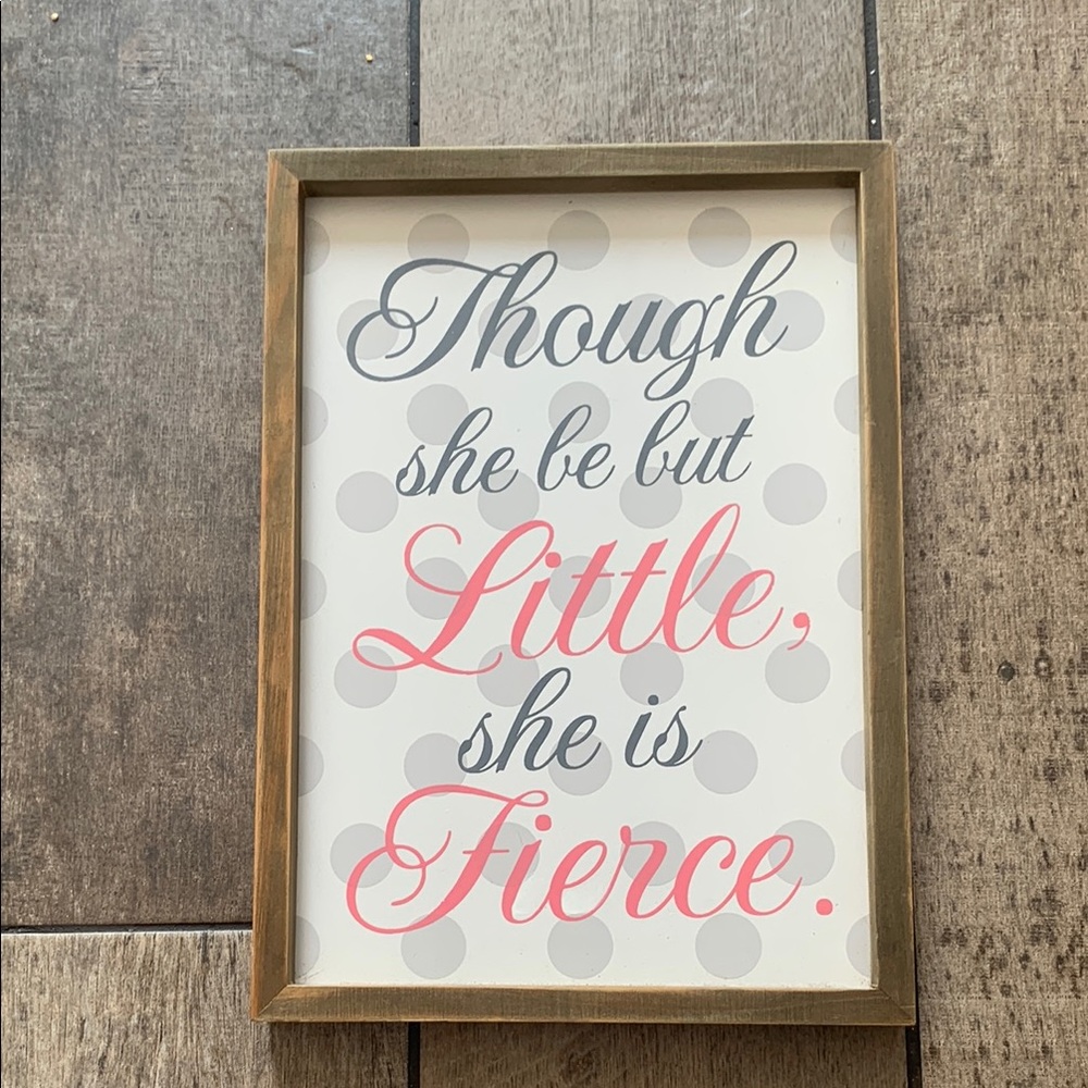 Hobby Lobby Gray and Pink Art & Decals Wall Decor